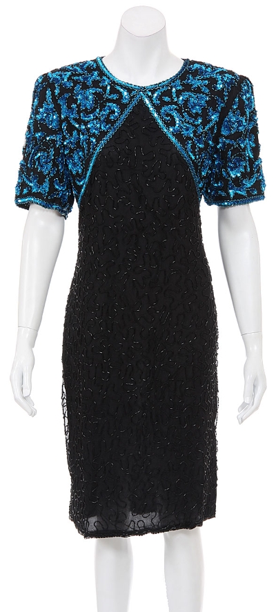 Hand Beaded Formal/Cocktail Short Dress