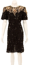 Main image of Flowery Fireworks Hand Beaded Short Dress