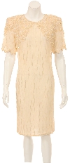 Main image of Vest Like Knee Length Hand beaded Cocktail Dress