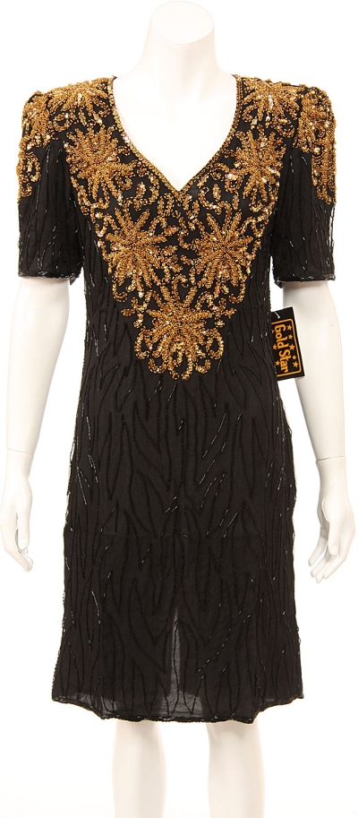 Knee Length Sequined Gown