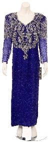 Main image of V-Neck Fully Sequined Evening Gown