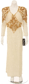 Main image of Multi-Pattern Sequin Designed Evening Dress