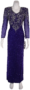 Main image of Full Length Formal Beaded Gown