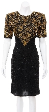 Main image of Flying Hearts Hand Beaded/Sequined Dress