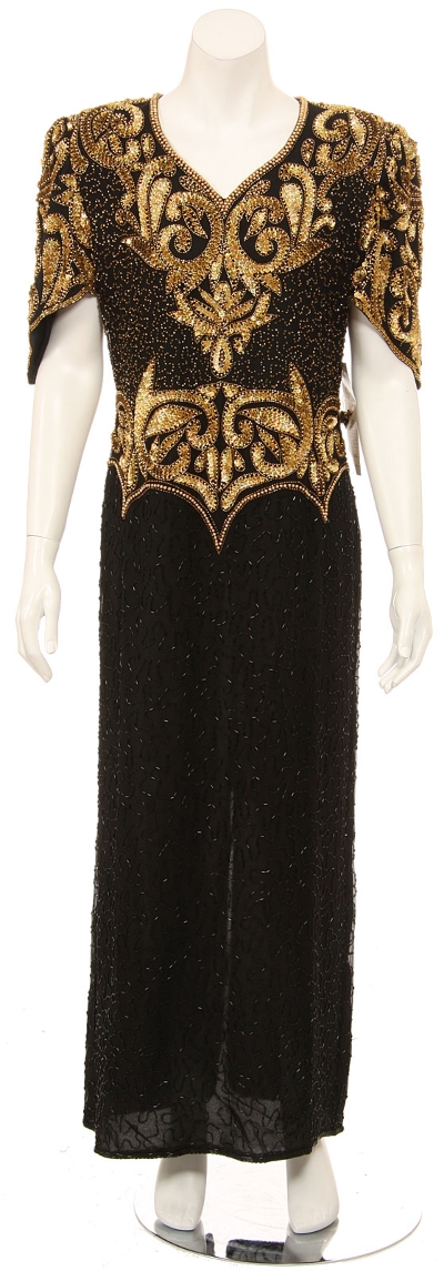 Full Length V-Neck Evening Gown