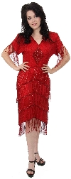 Main image of Twenties Inspired Hand Beaded Vintage Dress 