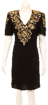 Main image of Blooming Sequined Flowered Short Dress