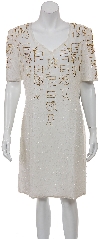 Main image of Far East Hand Beaded Short Dress