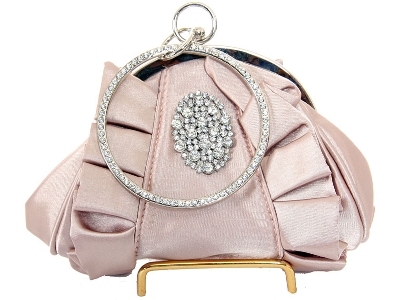 Hold and Shine Evening Bag In Champaign