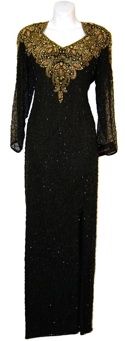 Full Sleeve Sequined Mother of the Bride Dress
