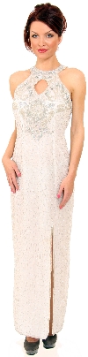 Main image of Round Halter Neck Cocktail Dress