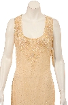 Full Length Sleeveless Formal Dress in closeup