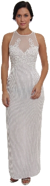 Main image of Transparent Top an Long Evening Dress