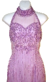 Halter Neck Sequined Formal Cocktail Dress  in close up