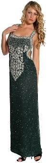 Main image of Miniature Star Beaded Open Back Formal Dress
