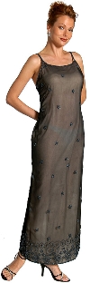 Main image of Miniature Floral Beadwork Formal Dress