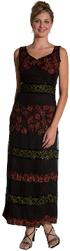 Main image of Muli Color Floral Beaded Evening Dress