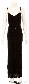 Main image of Full Length Spaghetti Strap Formal Dress