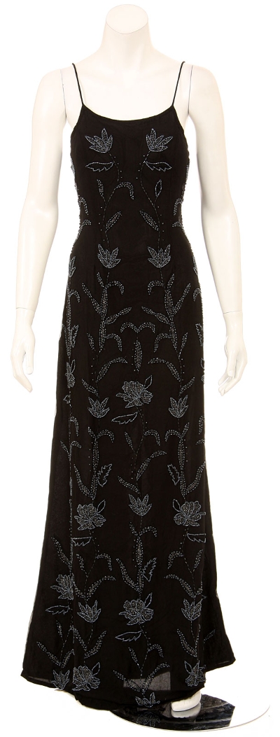 Covered in Flowers Hand Beaded Formal Dress