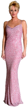 Main image of Tie Back Fully Beaded Gown