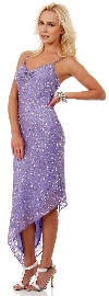 Main image of Spaghetti Straps High Low Formal Party Cocktail Dress