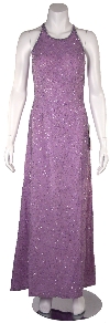 Main image of Lilac Formal Evening Dress with Criss Cross Back