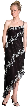 Main image of Asymmetrical One Shouldered Cocktail Prom Dress