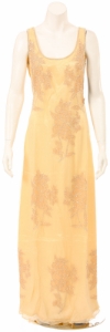 Main image of U Neck Floral Beaded Formal Dress