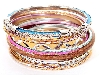 Main image of Set of 13 Assorted Handmade Bangles