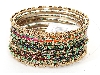 Main image of Set of 13 Multi Colored Bangle Bracelets