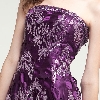 Strapless Short Cocktail Prom Dress with Feather Trim. in alternative picture