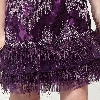 Strapless Short Cocktail Prom Dress with Feather Trim. in an alternative picture