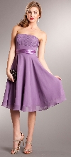 Main image of Strapless Bridesmaid dress with detachable sash