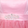 Strapless Satin Bust Party Dress with Shiny Mesh Skirt in Dusty Rose