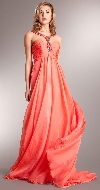 Main image of Bejeweled Straps Shirred Long Formal Evening Prom Dress