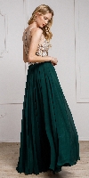 Sequined Plunging Neckine Prom Gown in an alternative image