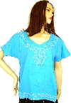 Main image of Half Sleeve Embroidered Top