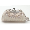 Main image of Floral Chiffon Evening Bag with Chain Shoulder Strap