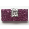 Main image of Glittery Metal Evening Bag with Rhinestones Clasp