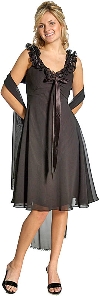 Ruffled Short Cocktail Prom Dress in Black