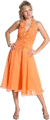 Main image of Miniature Flower Halter Short Prom Dress