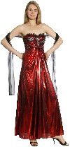 Strapless Sweetheart Formal Evening Dress in Burgundy alternative view