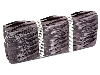 Main image of Rhinestone Embellished Satin Evening Bag in Gray