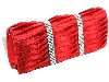 Main image of Rhinestone Embellished Satin Evening Bag in Red