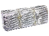 Main image of Rhinestone Embellished Satin Evening Bag in Silver