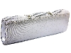 Rhinestone Embellished Satin Evening Bag in Silver in alternative picture