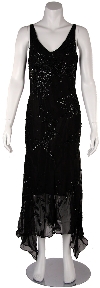 Main image of V-Neck Bottom Flared Cocktail Dress