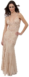 Main image of Floral Beaded Formal Dress
