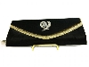 All Occasion Satin Evening Bag in Black/Gold