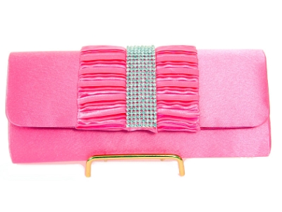 Ruffled Bow Evening Bag